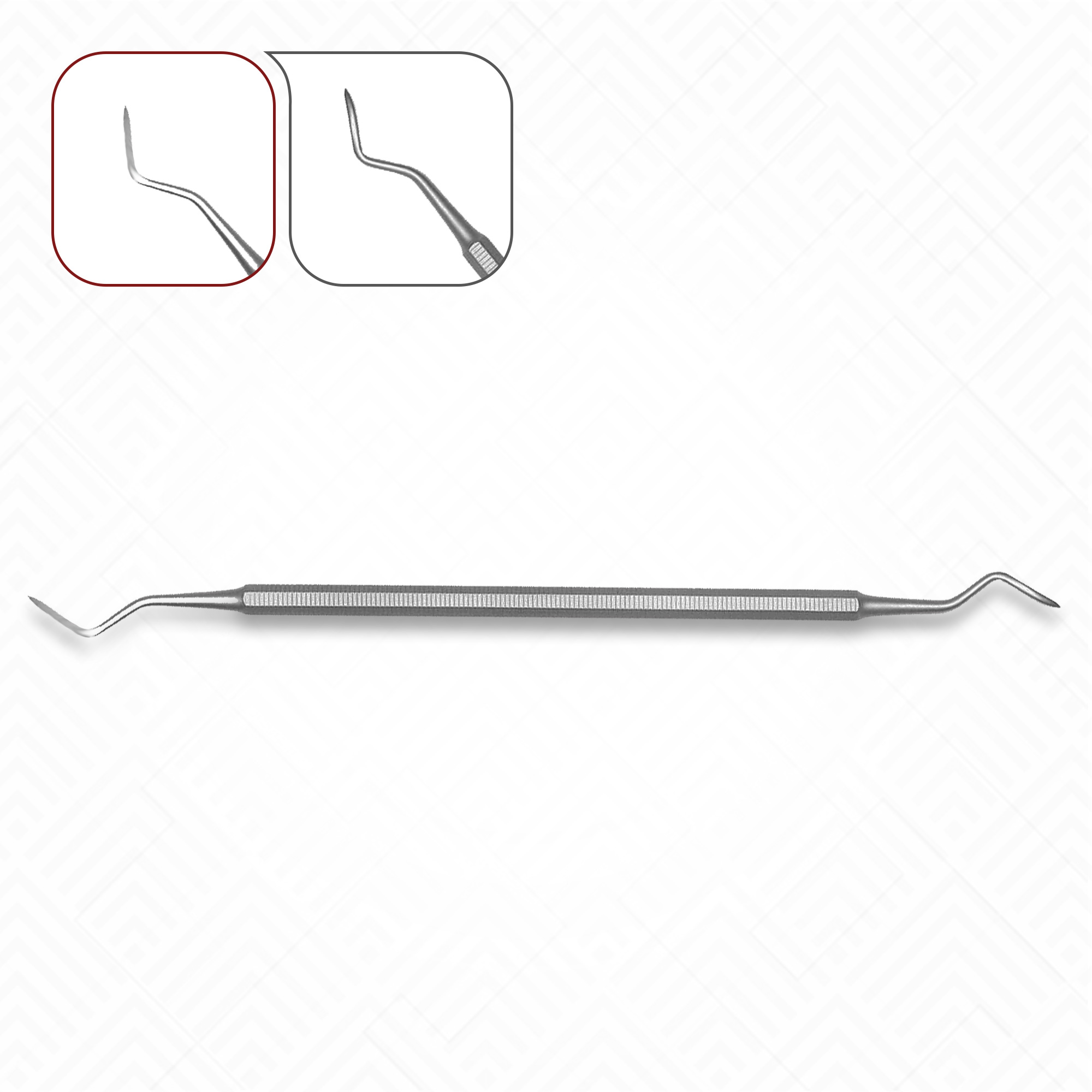 Atlantic #12 Double-Ended Dental Scaler – Stainless Steel, German Grade